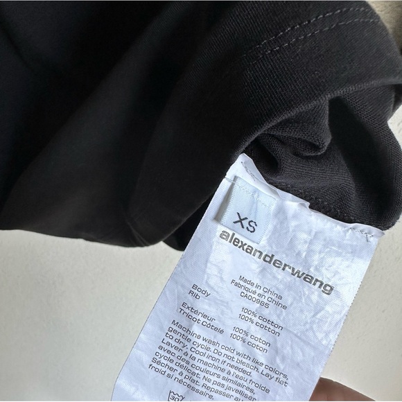 Alexander Wang T Black Cutout Sweatshirt Dress - Picture 10 of 11